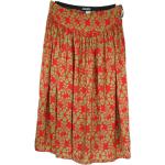 Rote Vintage Festliche Röcke aus Seide für Damen Größe M 