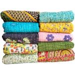 Bestickte Ethno Tagesdecken & Bettüberwürfe aus Baumwolle 5-teilig 