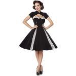 Schwarze Belsira Mini Herzförmige Kurze Abendkleider mit Reißverschluss aus Polyester für Damen Größe L 