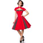 Rote Rockabilly Kleider mit Bolero für Damen Größe XL 
