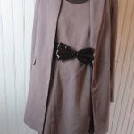 Graue Vintage Kleider mit Schlitz für Damen für Hochzeitsgäste für den für den Winter 