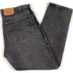 Schwarze Vintage High Waist Jeans aus Denim für Herren 