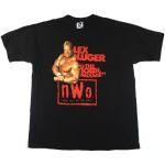 Schwarze Vintage WWE T-Shirts aus Baumwolle für Herren Größe XXL 