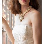 Cremefarbene Vintage Brautkleider & Hochzeitskleider für Damen Größe XL für den für den Winter 