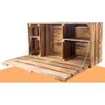 Braune Vintage Holzregale aus Holz Breite 0-50cm, Höhe 0-50cm, Tiefe 0-50cm 