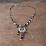 Hellbraune Vintage Halsketten & Halsschmuck mit Echte Perle handgemacht 