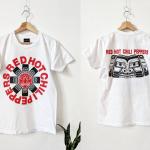 Vintage Red Hot Chili Peppers 1998 Merch T-Shirt Double Side Single Stitch Aztec
