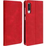 Rote Vintage Samsung Galaxy A50 Hüllen Art: Flip Cases aus Kunstleder 