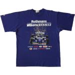 Blaue Vintage Formel 1 Williams T-Shirts mit Australien-Motiv für Herren Größe XL 