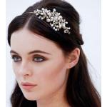 Silberne Vintage Haarbänder versilbert aus Kristall für die Braut 