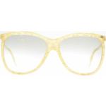 Reduzierte Goldene Silhouette Ovale Ovale Sonnenbrillen aus Kunststoff für Damen 