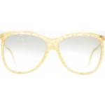 Goldene Silhouette Ovale Kunststoffsonnenbrillen für Damen 
