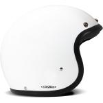 Vintage Solid Open Face Helm Jethelm Motorradhelm, XL, SOLID WHITE XL SOLID WHITE