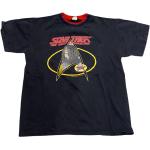 Schwarze Vintage Star Trek Worf T-Shirts für Herren Größe L 