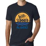 Marineblaue Casual T-Shirts für Herren für den für den Sommer 