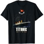 Schwarze Vintage Titanic T-Shirts Größe S für den für den Sommer 