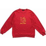 Rote Bestickte Vintage Tom und Jerry Herrensweatshirts Größe M 