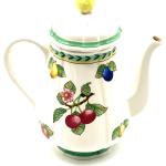 Vintage Villeroy & Boch Keramik Blumen Teekanne, 90Er Jahre