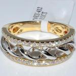 Silberne Vintage Diamantringe für die Braut 