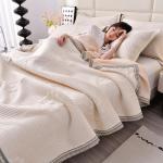 Dunkelgrüne Gesteppte Vintage Bettwäsche Sets & Bettwäsche Garnituren aus Baumwolle 