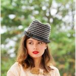 Graue Vintage Trilbies & Fedora-Hüte aus Filz 55 für Herren für den für den Herbst 