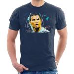 Marineblaue Cristiano Ronaldo T-Shirts für Herren Größe L 