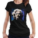 Schwarze Marilyn Monroe T-Shirts für Damen Größe M 