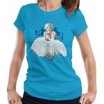 Himmelblaue Marilyn Monroe Freizeitkleider für Damen Größe M 