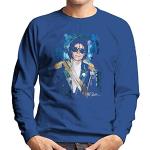 Royalblaue Michael Jackson Herrensweatshirts Größe S 