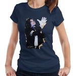 Marineblaue Michael Jackson T-Shirts für Damen Größe L 