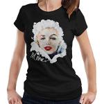 Schwarze Marilyn Monroe T-Shirts für Damen Größe L 