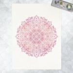 Rosa Allergiker Bilder-Welten Teppiche mit Ornament-Motiv aus Textil Hochformat 