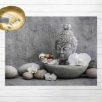 Asiatische Allergiker Bilder-Welten Teppiche mit Buddha-Motiv aus Stein UV-beständig 