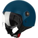 VINZ Duoro Roller Helm Jet Helm Mopedhelm Herren und Damen | in Gr. XS-XXL | Jethelm mit Visier | ECE 22.06  | Motorradhelm | Blau | L