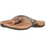 Vionic Women's Rest Lucia Flip-Flop - Rhinestone Toe-Post Sandals with Concealed Orthotic Arch Support