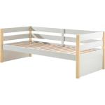 Einzelbett VIPACK Betten weiß (weiß, natur) Vipack Furniture