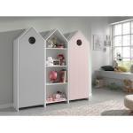 Vipack Jugendzimmer-Set Casami, (Set, 3 St.) weiß, pink, grau Kinder Kindermöbel Nachhaltige Möbel