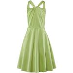 Grüne Elegante Ärmellose Midi Schulterfreie Kinderkleider A-Linie für Mädchen für den für den Sommer 