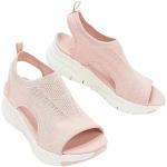 Rosa Outdoor-Sandalen aus Mesh atmungsaktiv für Damen Größe 42 für den für den Sommer 