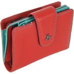 Rote Visconti Damenportemonnaies & Damenwallets aus Leder mit RFID-Schutz medium 