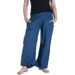 Blaue Unifarbene Hippie Vishes Baggy-Pants & Baggy-Hosen aus Baumwolle für Herren Einheitsgröße 