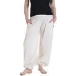 Weiße Unifarbene Hippie Vishes Baggy-Pants & Baggy-Hosen aus Baumwolle für Herren Einheitsgröße 