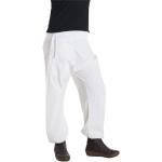 Weiße Unifarbene Casual Vishes Freizeithosen mit Knopf aus Baumwolle Handwäsche für Herren Größe XS Weite 44 