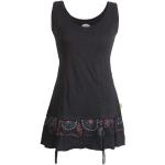 Schwarze Boho Vishes Mini Rundhals-Ausschnitt Minikleider & kurze Kleider aus Jersey Handwäsche für Damen Übergrößen 
