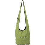 Vishes Messenger Bags & Kuriertaschen mit Reißverschluss aus Baumwolle mit Innentaschen klein 