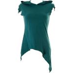 Blaue Unifarbene Ethno Vishes Sommerkleider aus Baumwolle Handwäsche für Damen Größe XS 