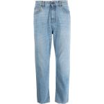 Reduzierte Hellblaue Bestickte Slim Fit Jeans für Herren Größe XXL Weite 30, Länge 28 