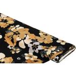 Schwarze Blumenmuster Tunika-Kleider aus Viskose für Damen für den für den Sommer 