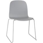 Blaue Skandinavische Muuto Base Designer Stühle pulverbeschichtet aus Leder 