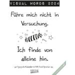 Visual Words - Literaturkalender - Wochenkalender 2024 - Korsch-Verlag - mit 53 einzigartigen Sprüchen - 24 cm x 32 cm
